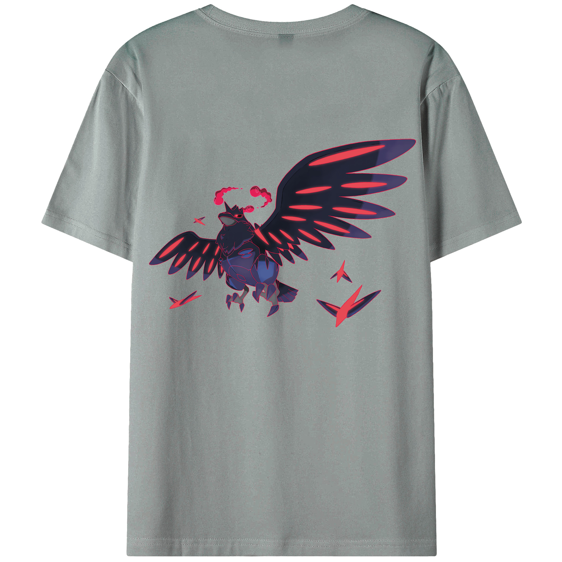 （画像用） ポケットモンスター Pokémon 綿100％ メンズ半袖Tシャツ（バックプリント） 通気性